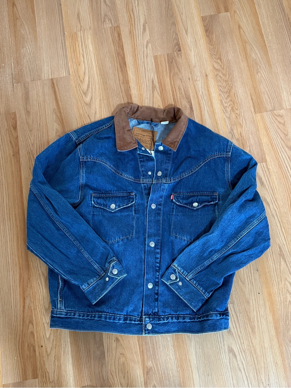Men's Western Shorthorn Relaxed-Fit Denim Trucker Jacket